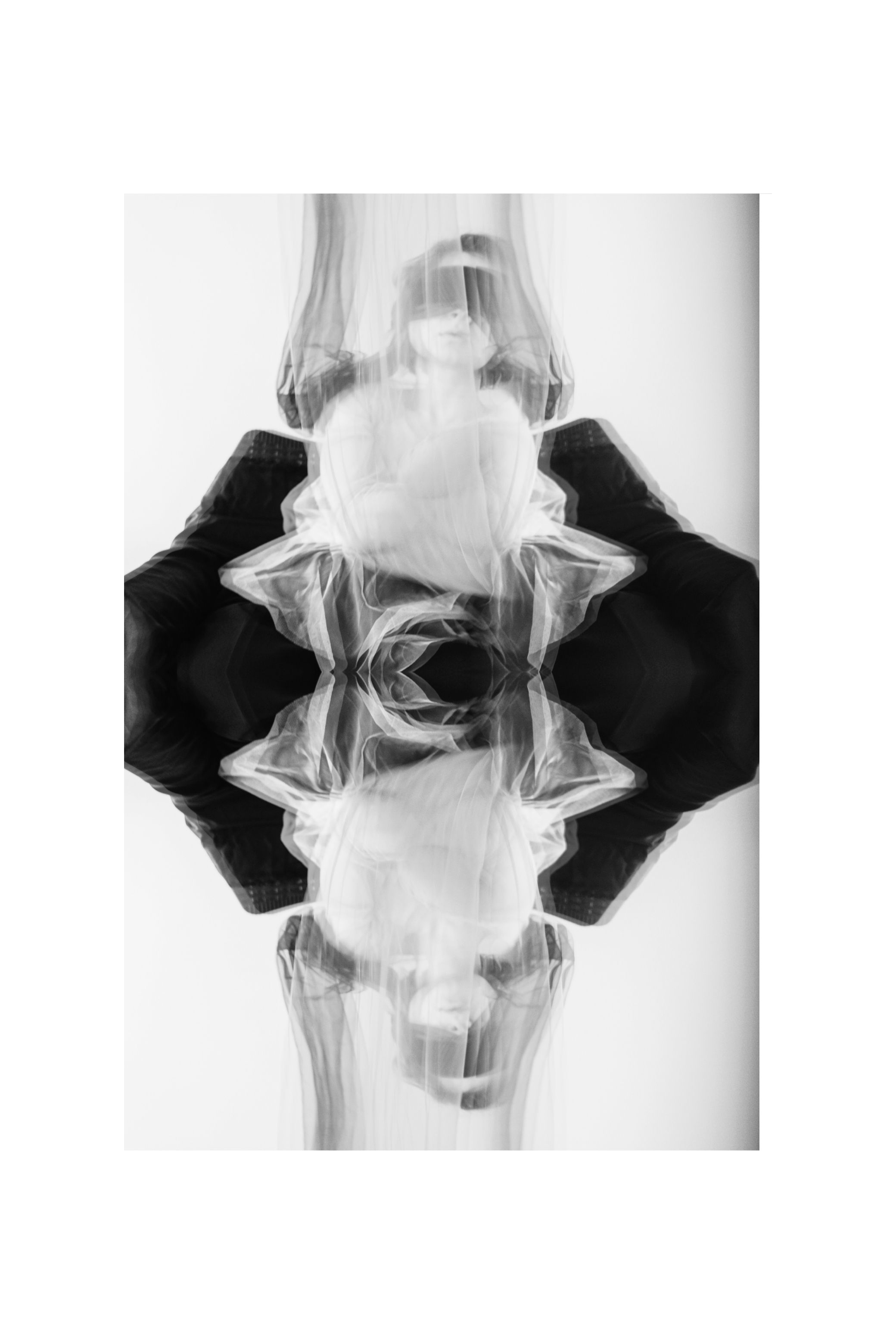 A grid of near-identical frames repeating one moment, in black and white.